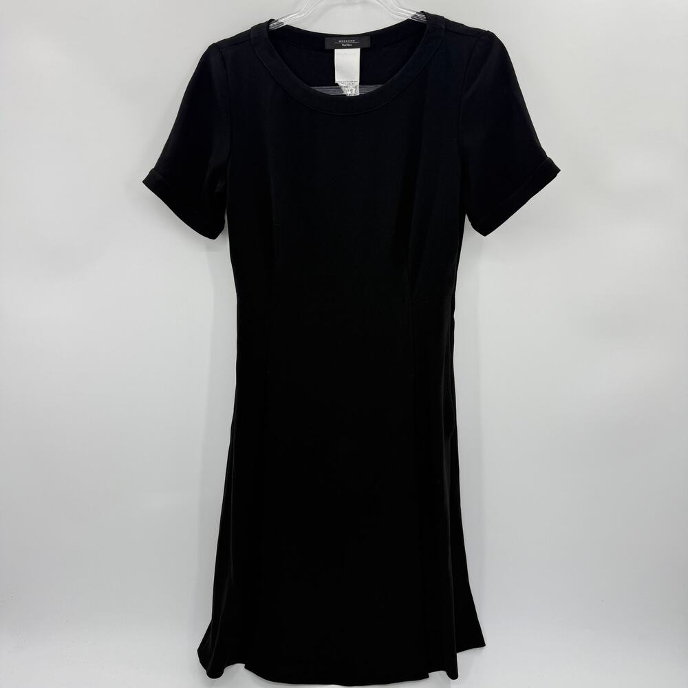 WEEKEND MAX MARA Dress Black Career Size 6 A-Line Silhouette Corp Goth Office